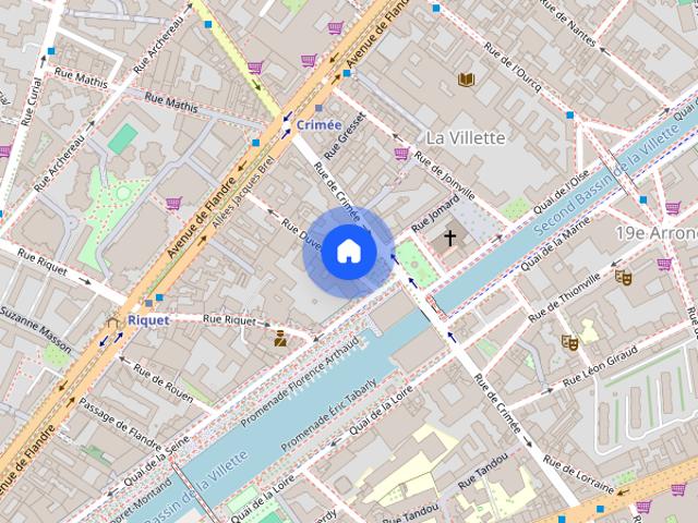 1 bedroom apartment for rent in Bassin de la Villette, Paris