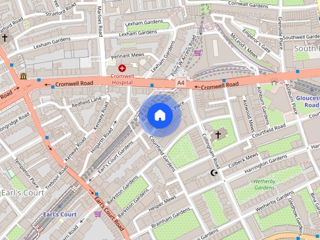 1 bedroom apartment for rent in Courtfield, London