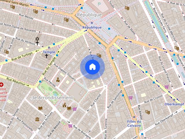 Apartment for rent in Enfants Rouges, Paris