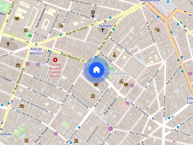 1 bedroom apartment for rent in Enfants Rouges, Paris
