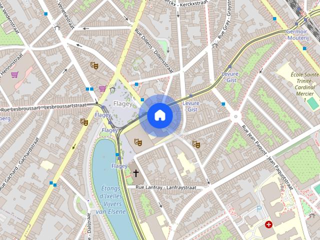 1 bedroom apartment for rent in Flagey Malibran