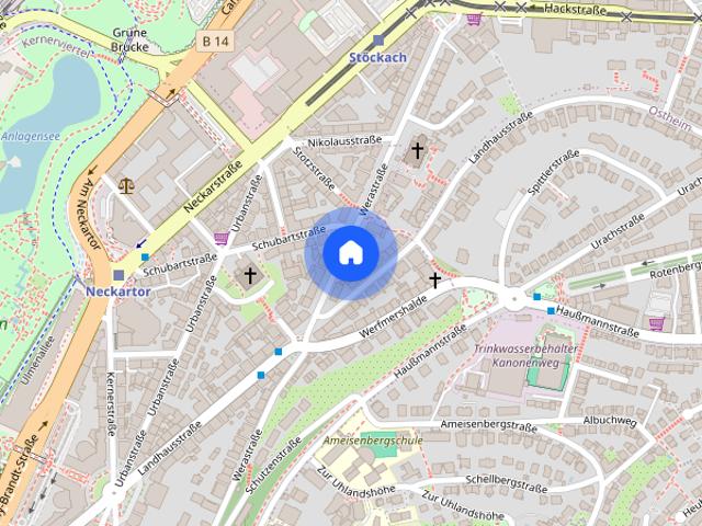 1 bedroom apartment for rent in Kernerviertel, Stuttgart