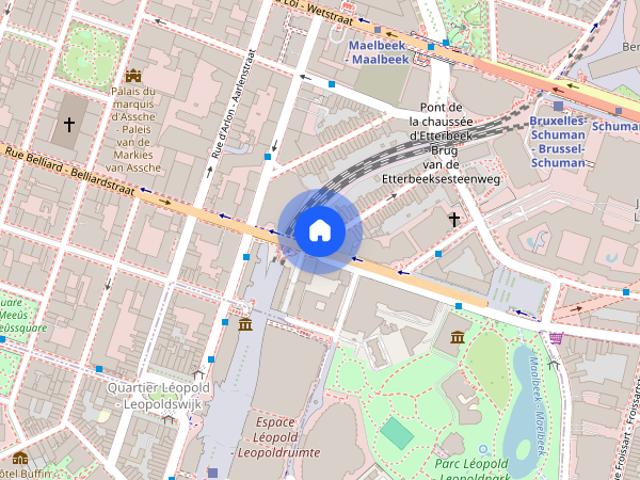 1 bedroom apartment for rent in Leopold Quarter, Brussels