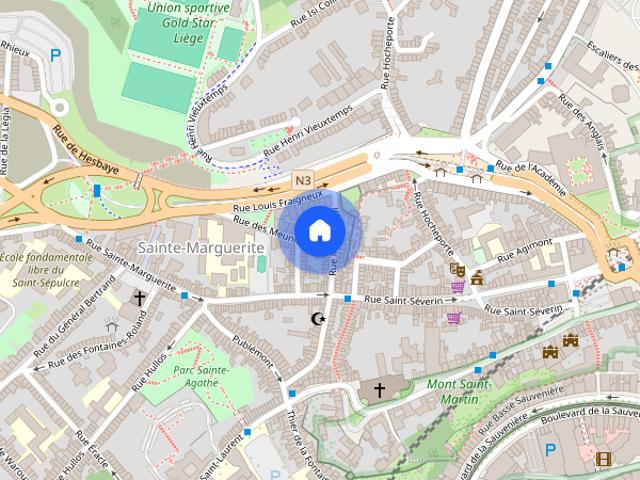 1 bedroom apartment for rent in Saint Laurent, Liège