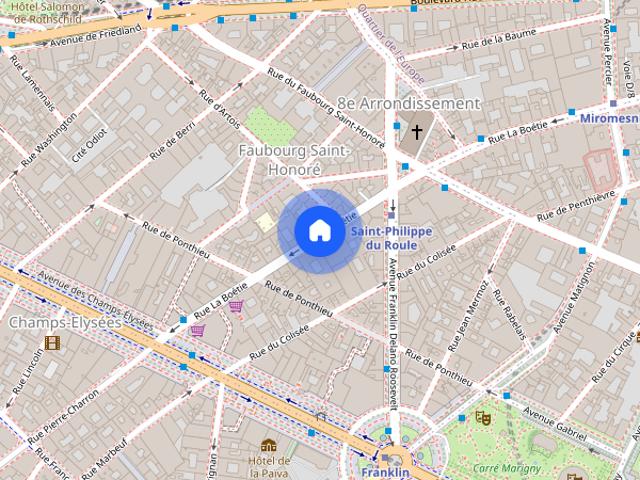 1 bedroom apartment for rent in Saint Philippe du Roule