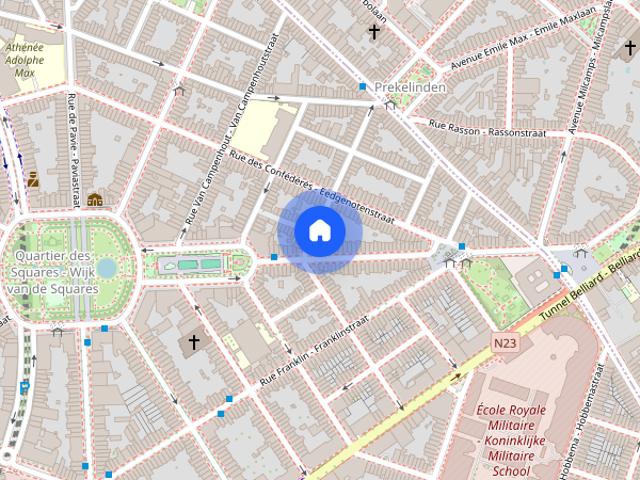 1 bedroom apartment for rent in Squares, Brussels