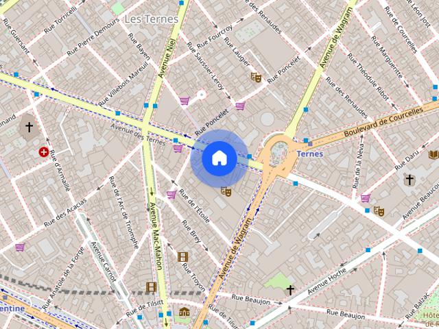 1 bedroom apartment for rent in Ternes, Paris