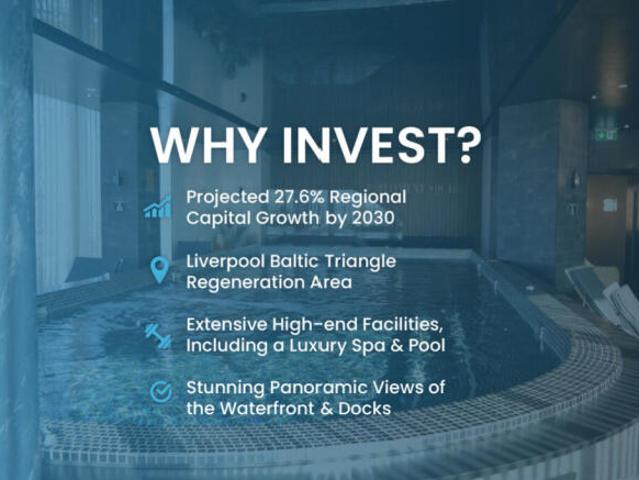 1 bedroom apartment for sale in Parliament Square, Liverpool Baltic Triangle 6% Projected Returns | Prime Investment Opportunity, L1