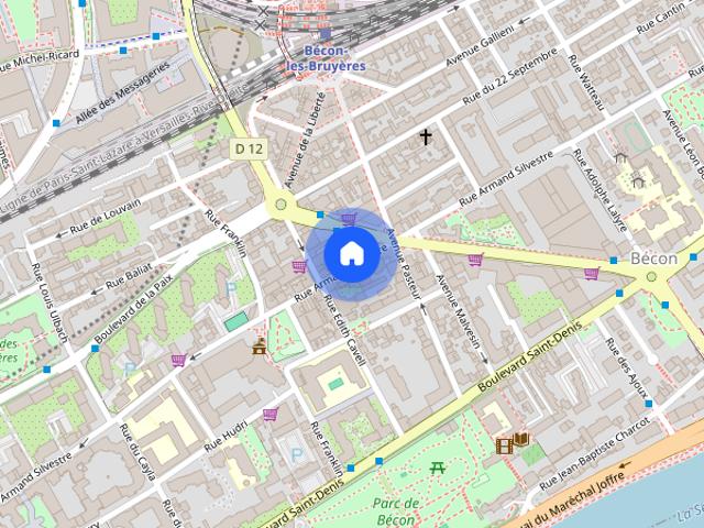 1 bedroom apartment in Courbevoie