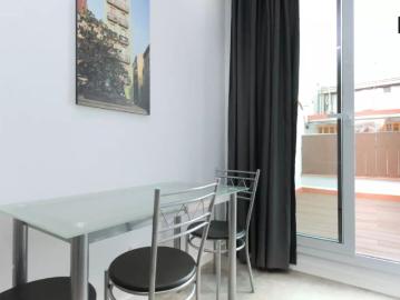 1 bedroom apartment with terraces for rent near Sagrada Familia, Gràcia