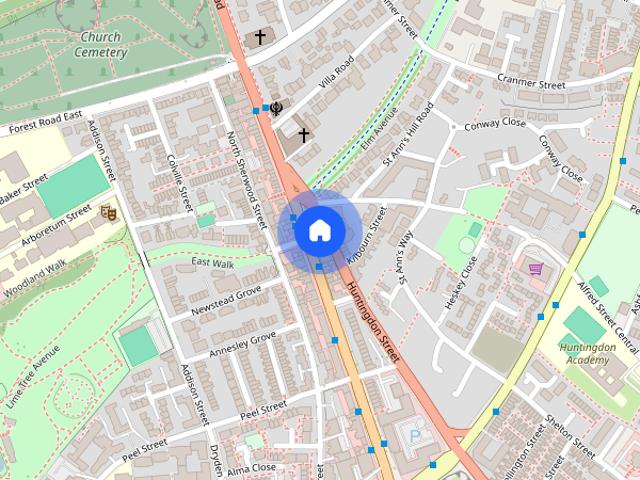 1 bedroom end of terrace house to rent