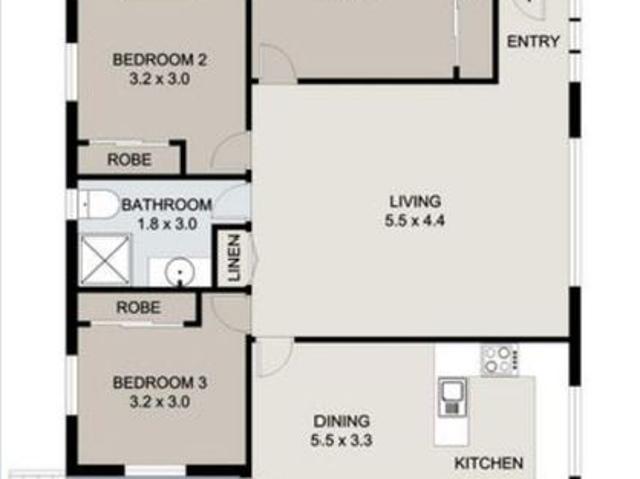 1 Bedroom for rent with shared common space