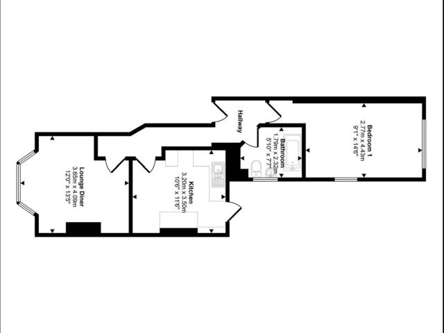 1 bedroom flat to rent on Maswell Park Crescent, London