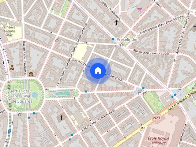 1 bedroom flat for rent in Carrés, Brussels