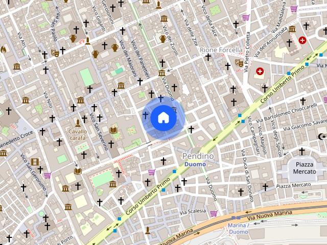 1 bedroom flat for rent in Pendino, Naples