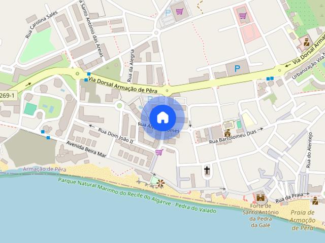1 bedroom flat in Armação de Pêra with balcony all electric no Gas
