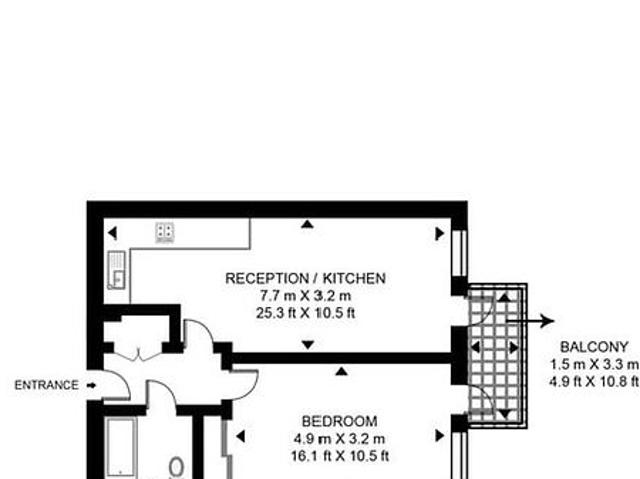 1 bedroom flat in Brentford