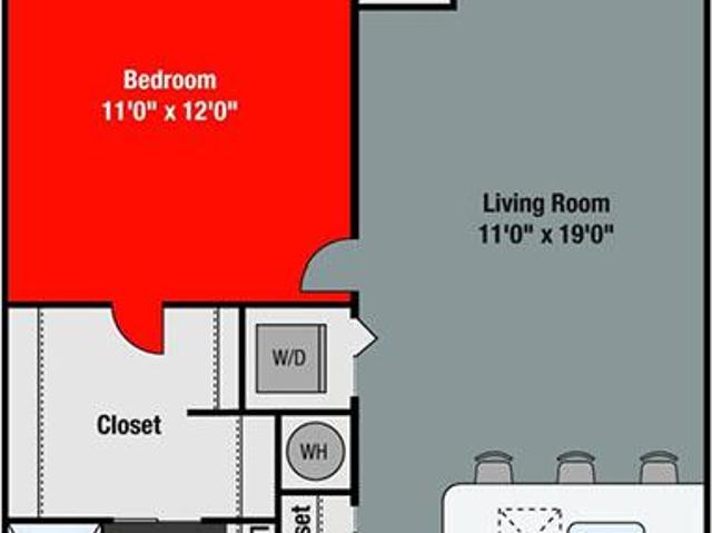 1 bedroom, Northbrook IL 60062 104440067