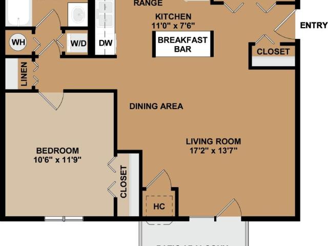 1 bedroom, Naperville IL 60563 104715296