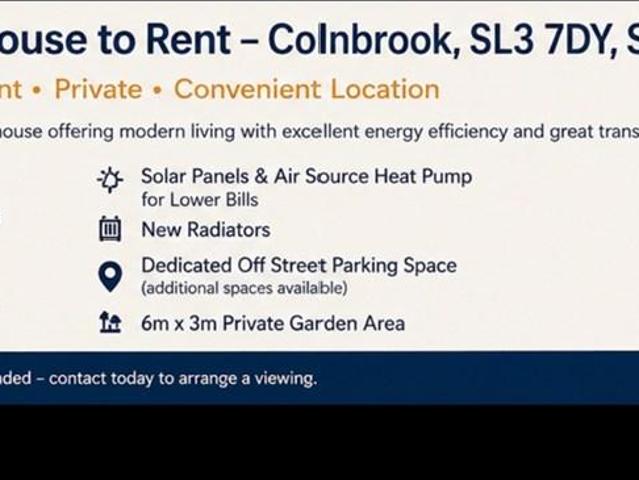 1 bedroom semi detached house to rent