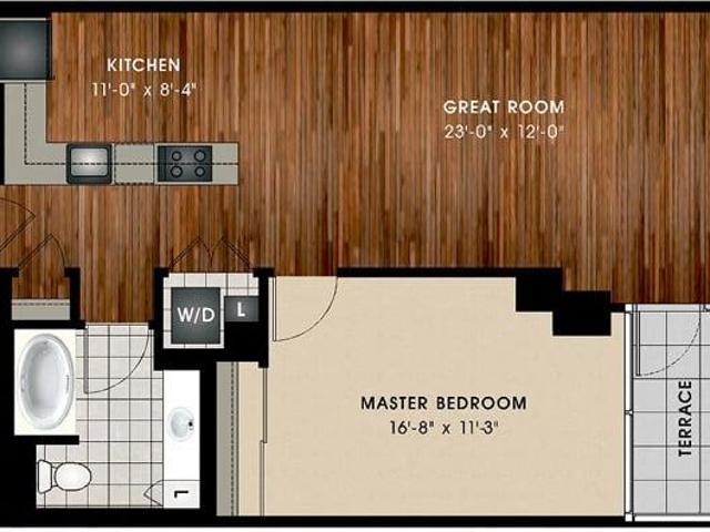 1 bedroom, Skokie IL 60077 105721130
