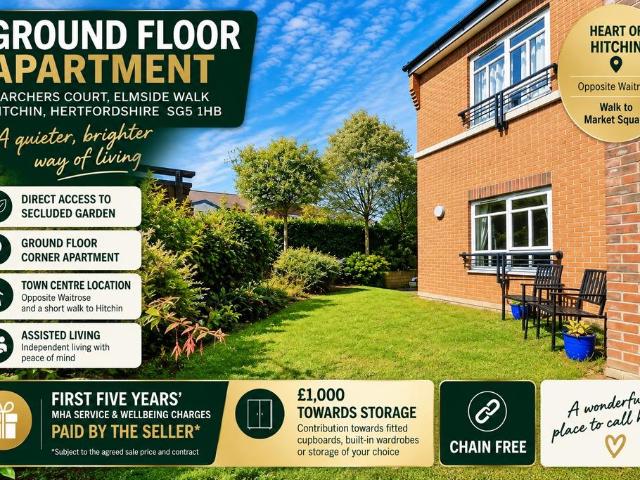 1 bedroom retirement property for sale