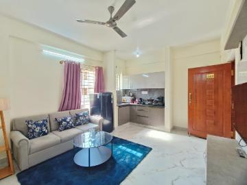 1 BHK Apartment in Domlur Layout for rent Bengaluru. The reference number is 20406254