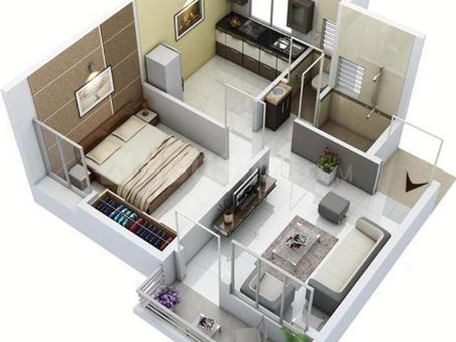 1 BHK Apartment in Kalamboli for resale Navi Mumbai. The reference number is 12489866