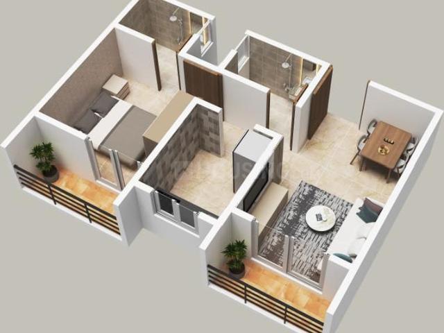 1 BHK Apartment in Kashele for resale Thane. The reference number is 18436798