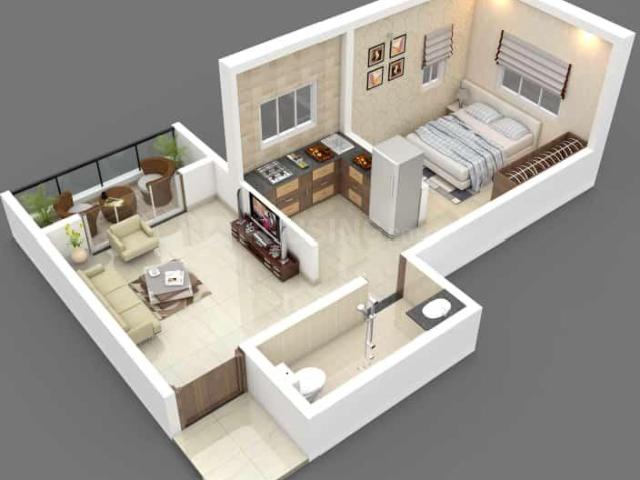 1 BHK Apartment in Lohegaon for resale Pune. The reference number is 10639750