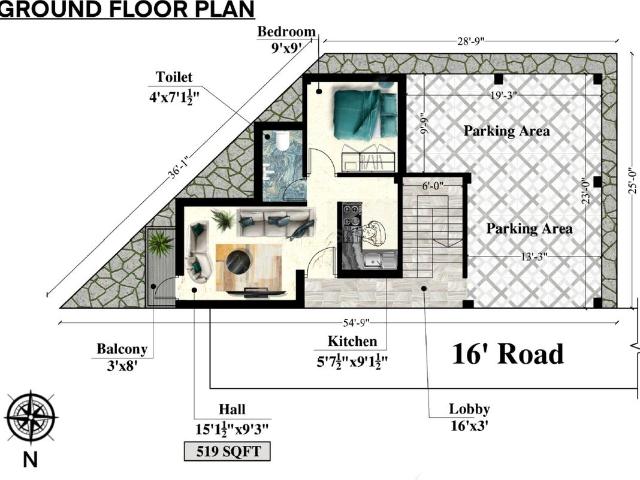 1 BHK Apartment in Surapet for resale Chennai. The reference number is 18195380