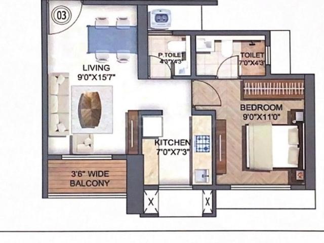 1 BHK Apartment in Thane West for resale Thane. The reference number is 16038956
