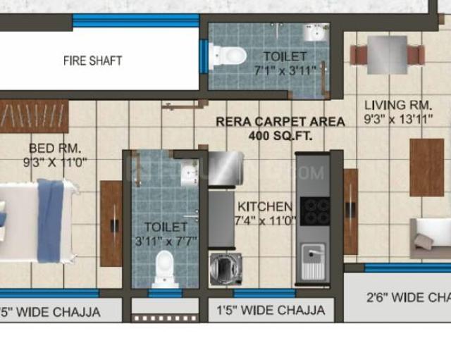 1 BHK Apartment in Vikhroli East for resale Mumbai. The reference number is 18535726