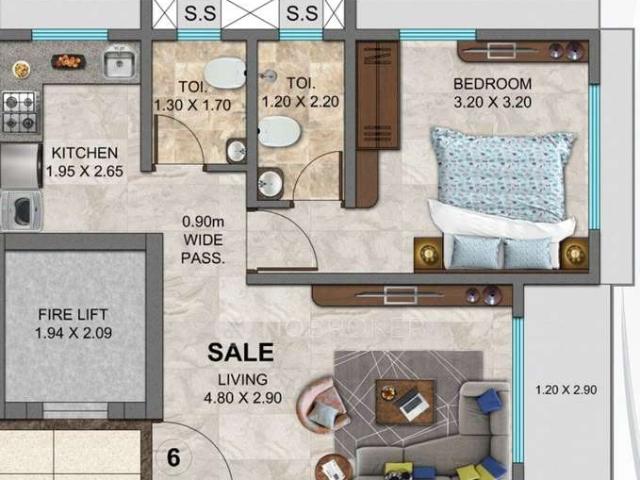 1 BHK Flat In Ganga Avenue for Lease In Byculla East