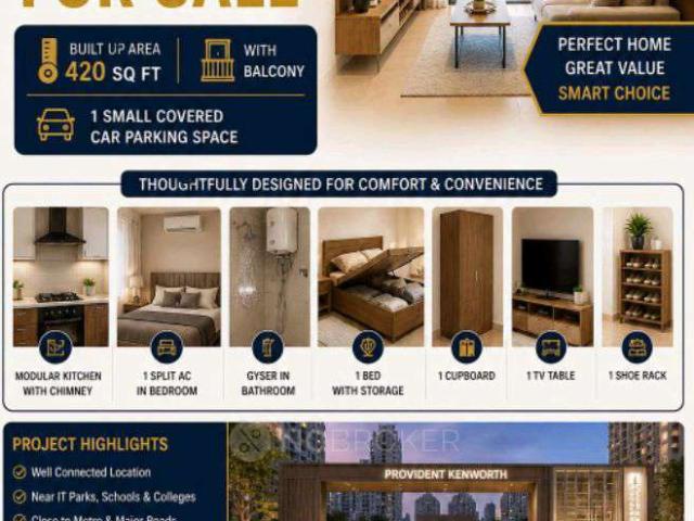 1 BHK Flat In Provident Kenworth For Sale In Provident Kenw