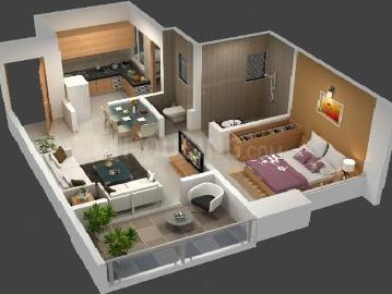 1 BHK Independent House in Kalamboli for resale Navi Mumbai. The reference number is 14095146