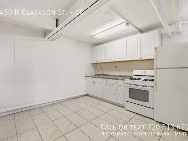 1 BR, 1 BA Apartment 1450 N Clarkson St Denver, CO 80218