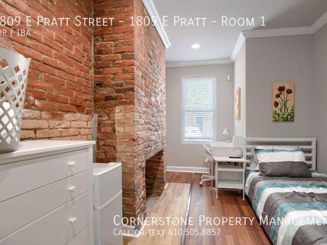 1 BR, 1 BA Apartment 1809 E Pratt Street 1809 E Pratt, Baltimore, MD 21231
