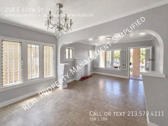 1 BR, 1 BA Apartment 258 E 45th St, Los Angeles, CA 90011