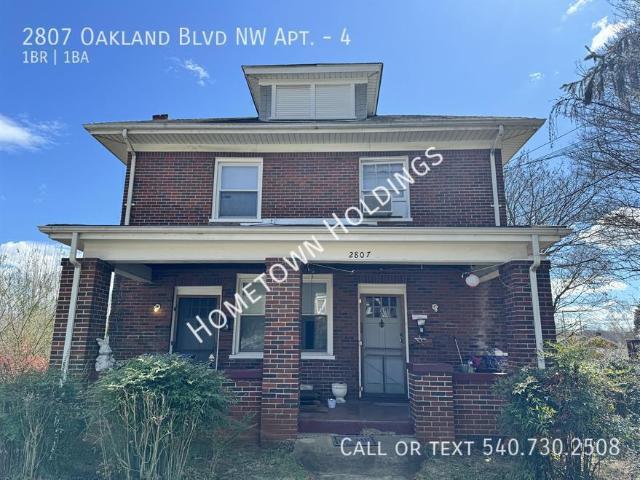 1 BR, 1 BA Apartment 2807 Oakland Blvd NW Apt Roanoke, VA 24012