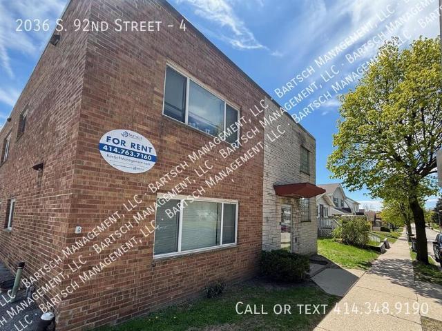 1 BR, 1 BA Apartment 2036 S. 92nd Street, West Allis, WI 53227
