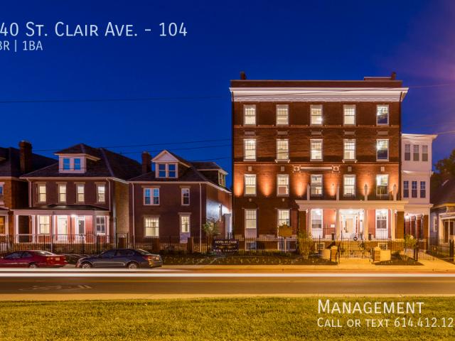 1 BR, 1 BA Apartment 340 St. Clair Ave Columbus, OH 43203