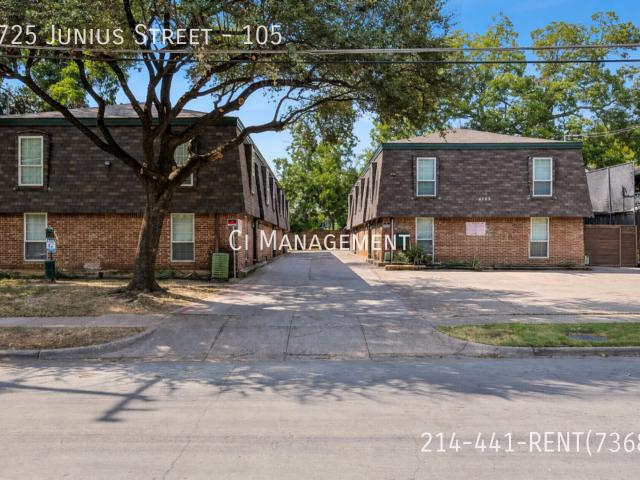 1 BR, 1 BA Apartment 4725 Junius Street, Dallas, TX 75246