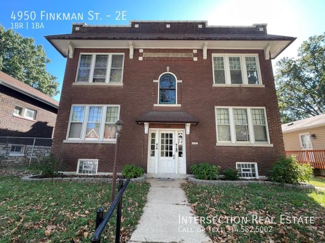 1 BR, 1 BA Apartment 4950 Finkman St St. Louis, MO 63109