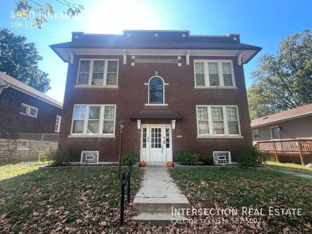 1 BR, 1 BA Apartment 4950 Finkman St St. Louis, MO 63109