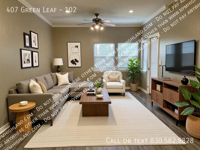 1 BR, 1 BA Apartment 407 Green Leaf, Horseshoe Bay, TX 78657