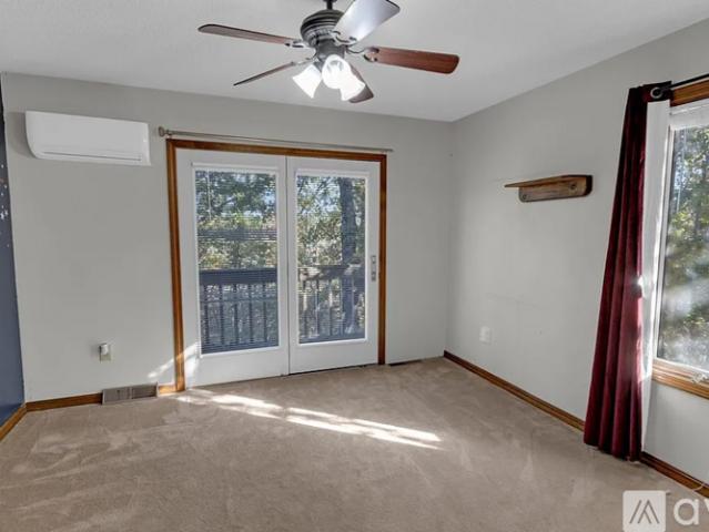 1 BR, 1 BA Apartment 42 Eriboll Lane, Unit Bedroom with balcony and private bathroom, Bella Vista, AR 72715