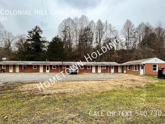 1 BR, 1 BA Apartment 575 Colonial Hill Drive Apt Bassett, VA 24055