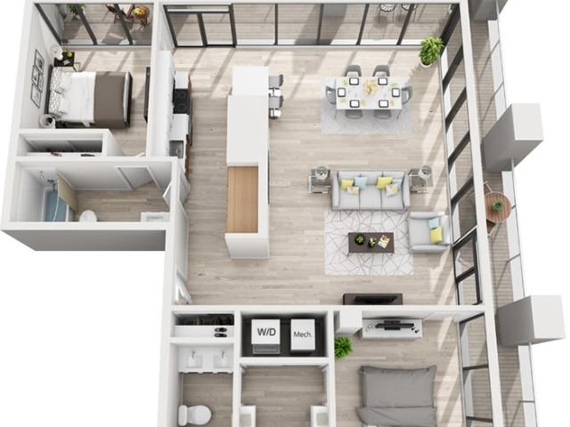 1 BR, 1 BA Apartment 515 Euclid Avenue Unit 1005, Cleveland, OH 44114