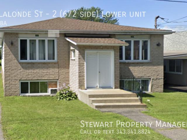 1 BR, 1 BA Apartment 672 Lalonde St, Clarence Rockland, ON K4K 1B1